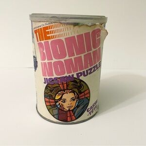 Vtg 1970s Bionic Woman TV Show Puzzle Toy As Is